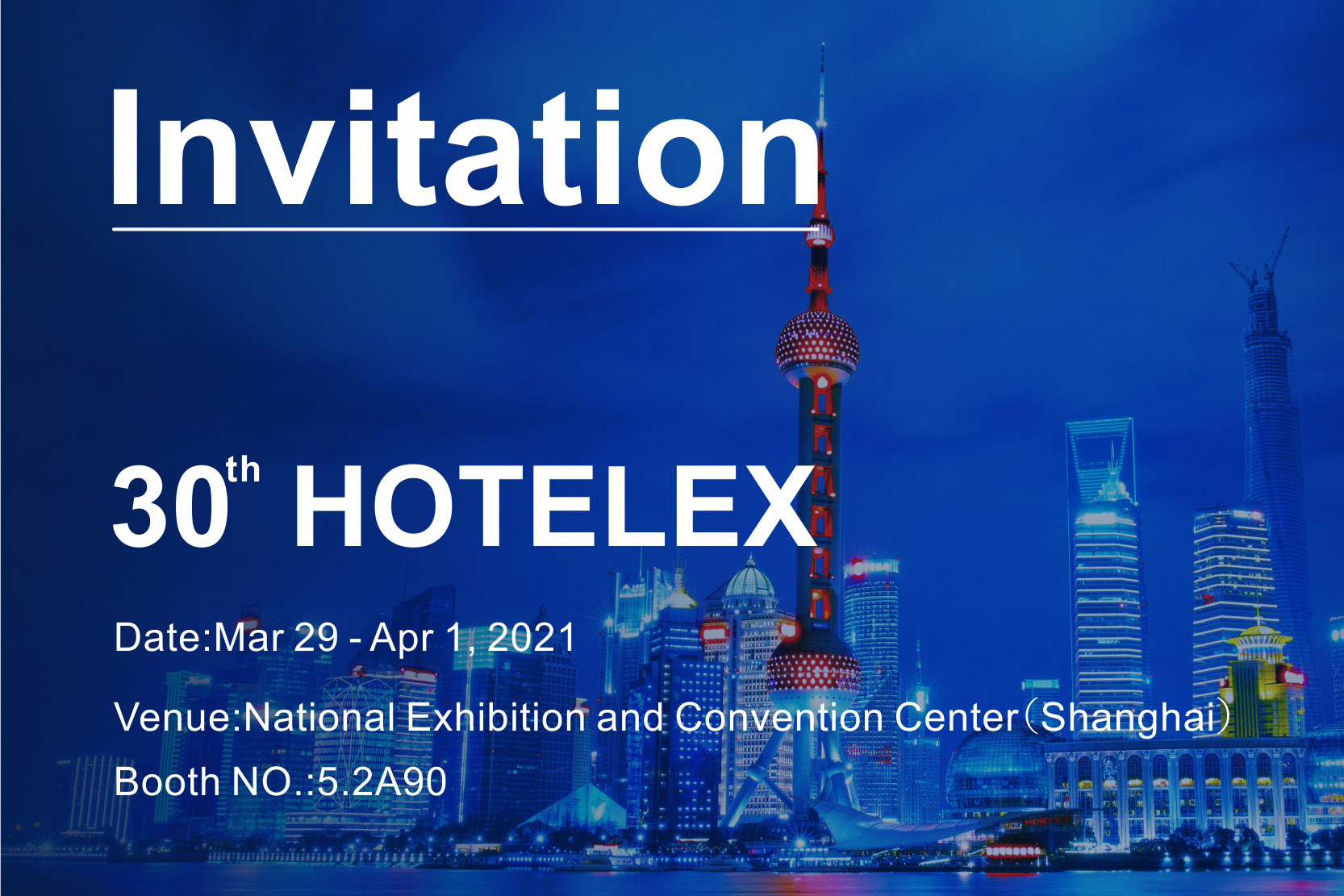 Jemputan Untuk HOTELEX Shanghai ke-30