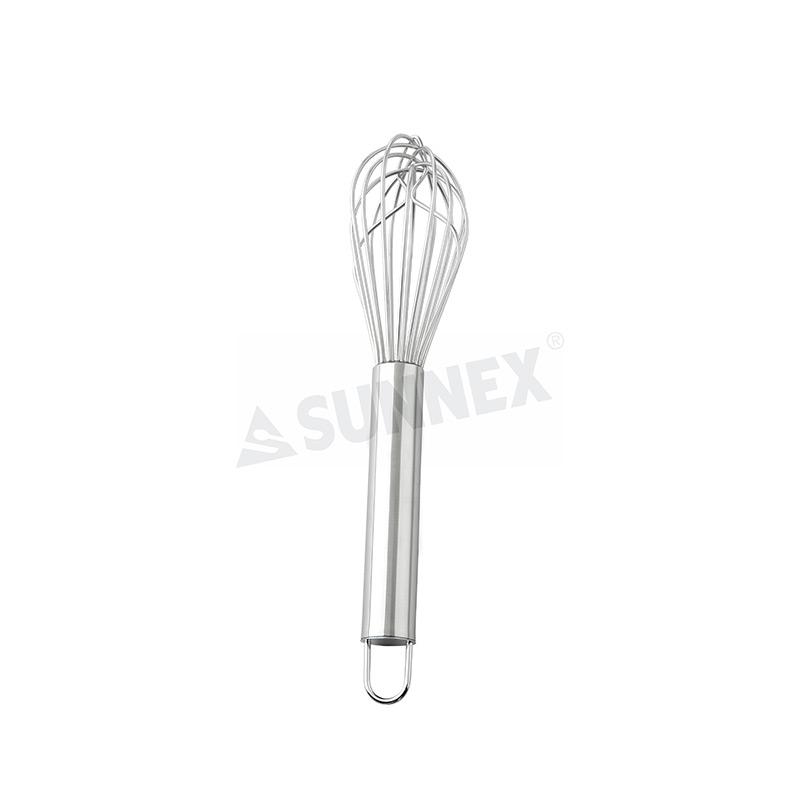 Apakah kegunaan dan ciri Stainless Steel Hand Whisk Kitchen Egg Beater With Handle?