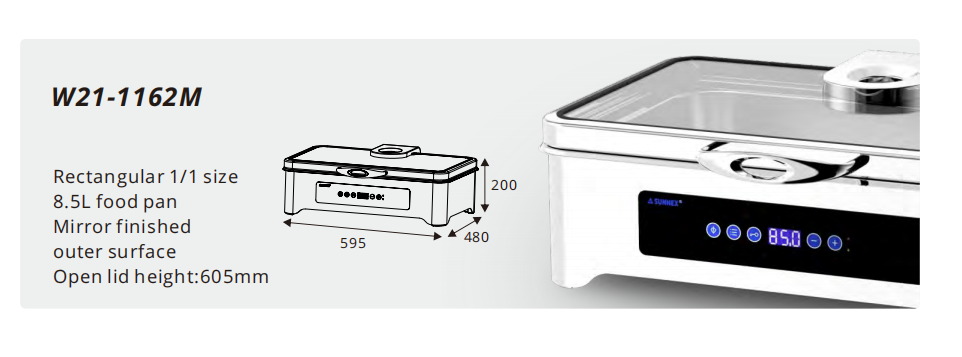 Sunnex Dry Heat Bufet Tanpa Air Chafer