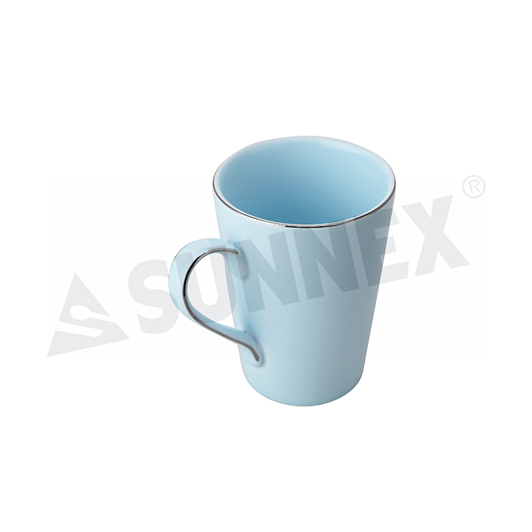 Mug Porselin Warna Biru